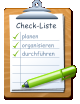 Check-Liste planen organisieren durchführen